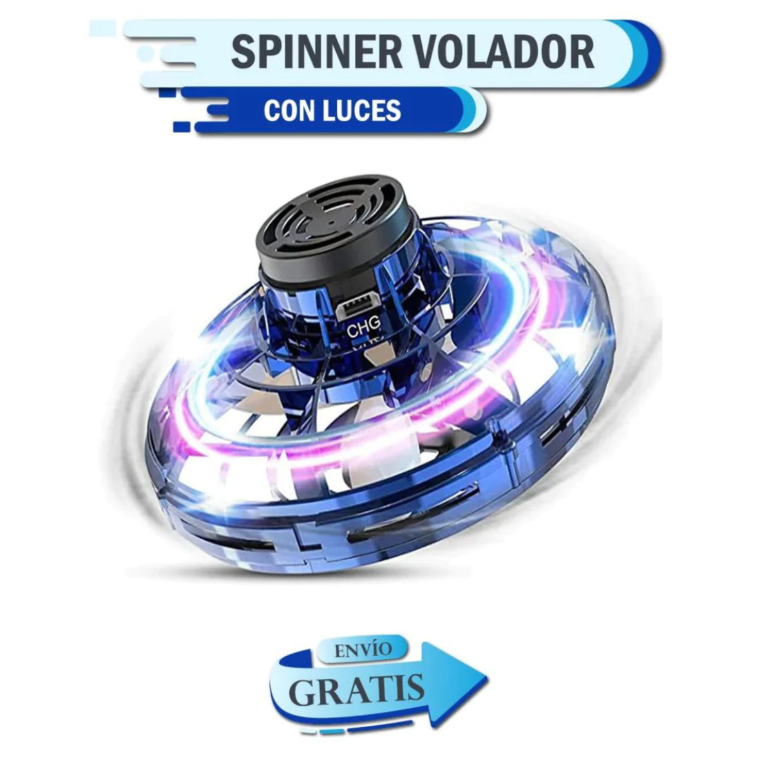 SpinFly 🪐 MINI-DRON SPINNER VOLADOR🚀