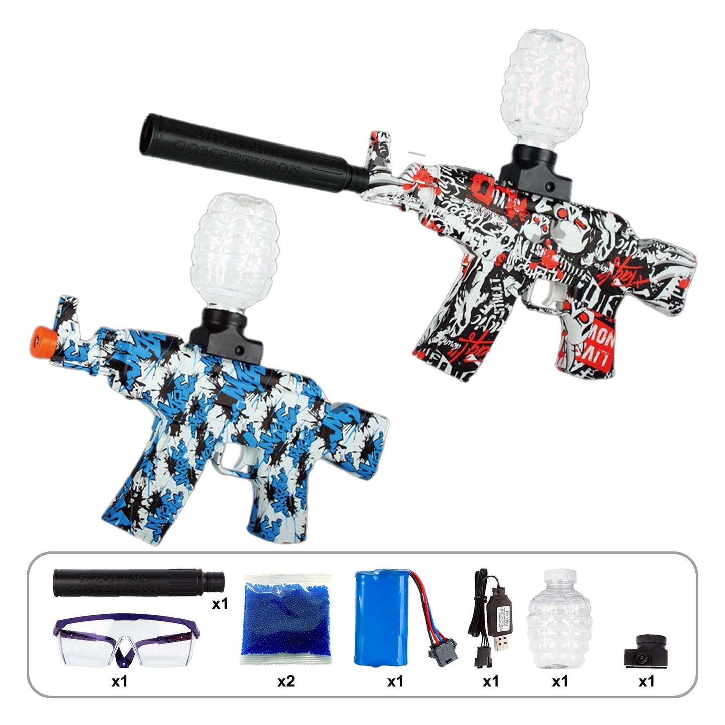 AquaBlast Pistola AK47 Hidrogel Automatica